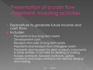 IAS 7 Cash Flow Statements