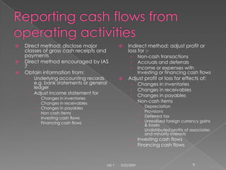 IAS 7 Cash Flow Statements