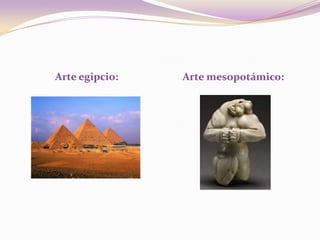 Arte egipcio:Arte mesopotámico: