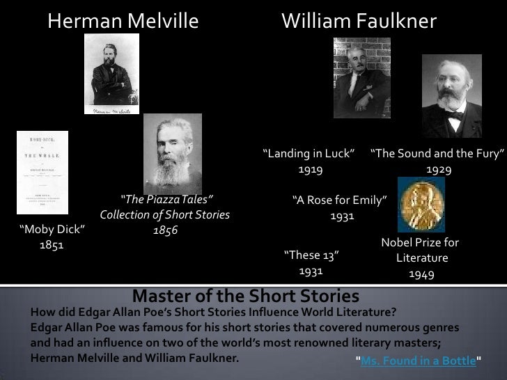 a comparison of the cask of amontillado by edgar allan poe and a rose for emily by faulkner A rose for emily and a cask of amontillado 2 in the short story “a rose for emily,” by william faulkner (79-84), emily grierson has no concept of time she is living in the past and refuses to accept the death of her father. a comparison of the cask of amontillado by edgar allan poe and a rose for emily by faulkner A rose for emily and a cask of amontillado 2 in the short story “a rose for emily,” by william faulkner (79-84), emily grierson has no concept of time she is living in the past and refuses to accept the death of her father.