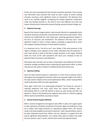 Revisiting Sales Channels