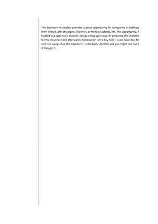 Revisiting Sales Channels