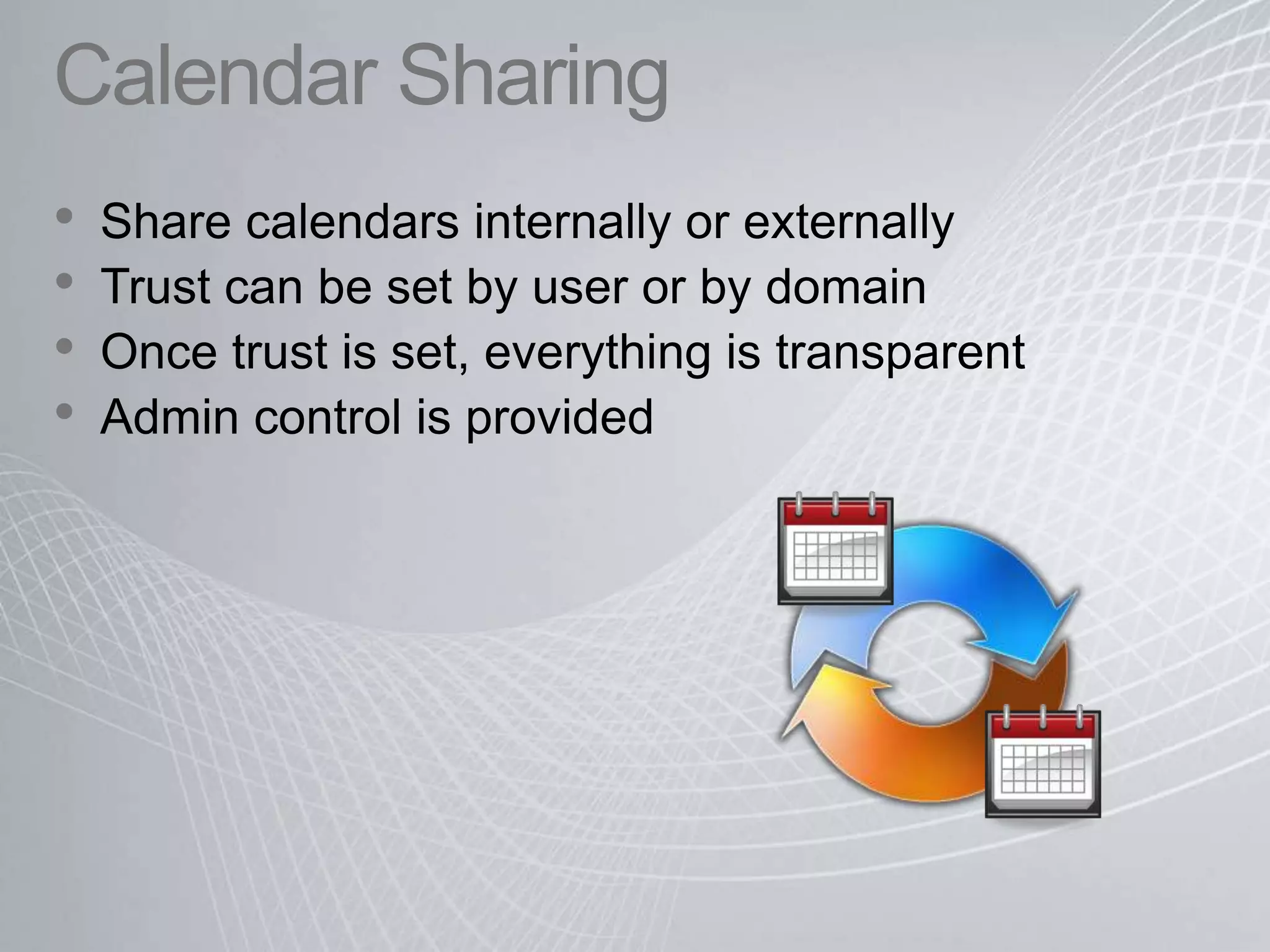 Side by side calendar
