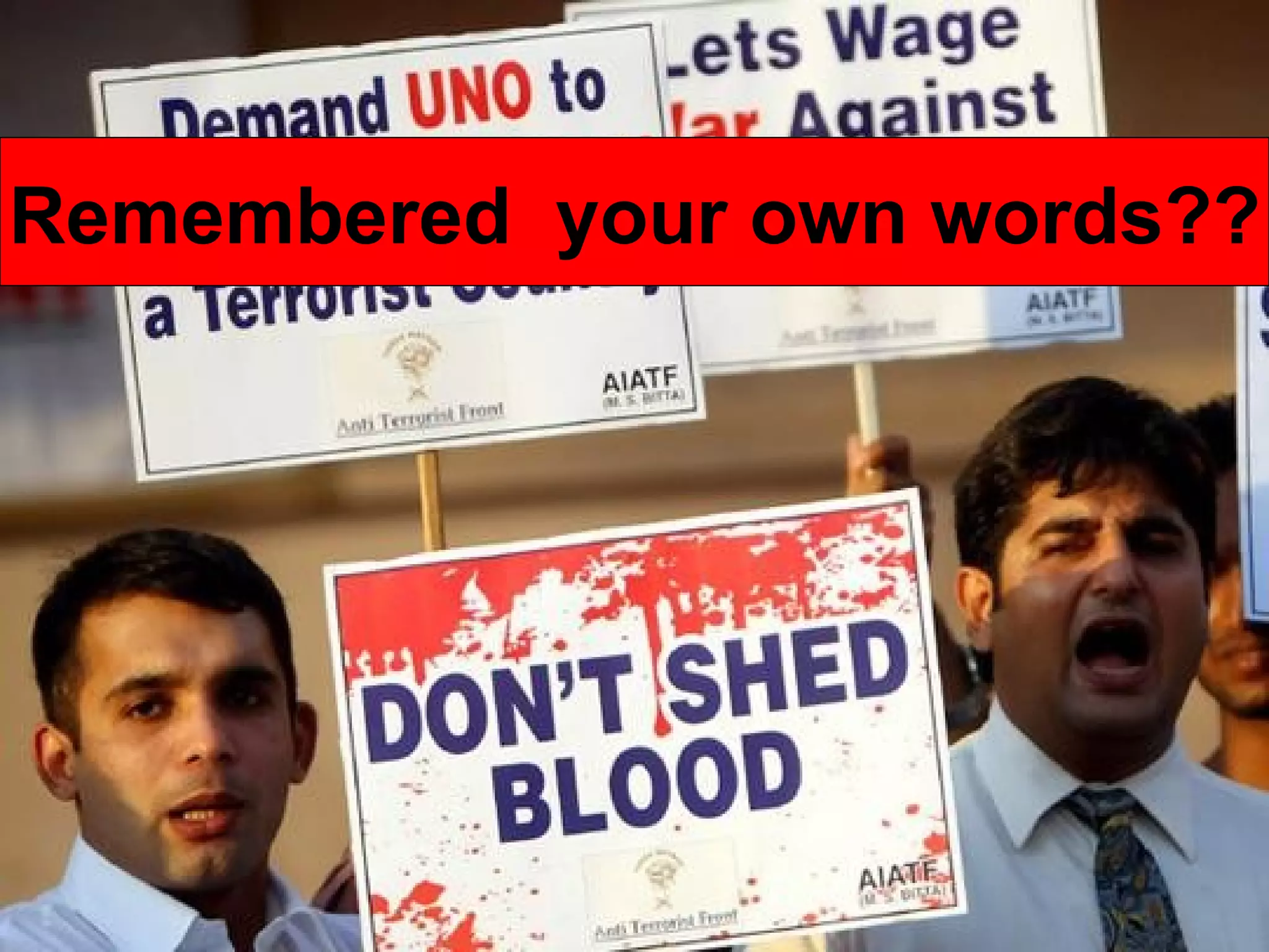 Remembered  your own words?? 