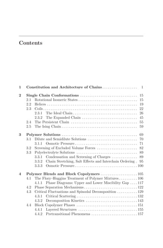 The Physics Of Polymers | PDF