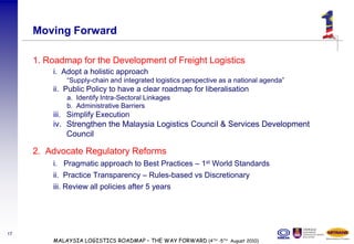 Overview on Roadmap for the Development of the Freight Logistics ...