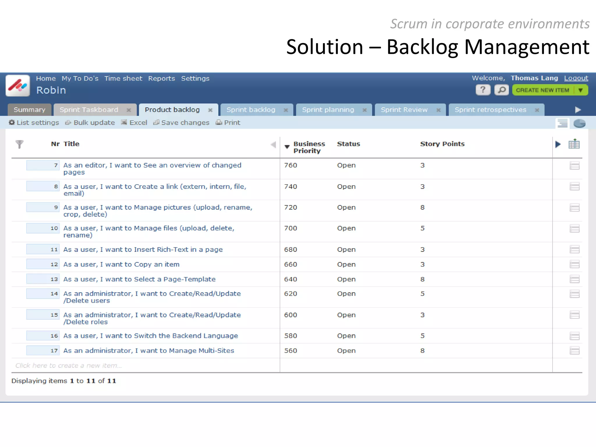 High accountability of team membersWhat it is DefinitionsScrum is an iterative, incremental frameworkFor project management  &For agile software developmentScrum is nota methodology