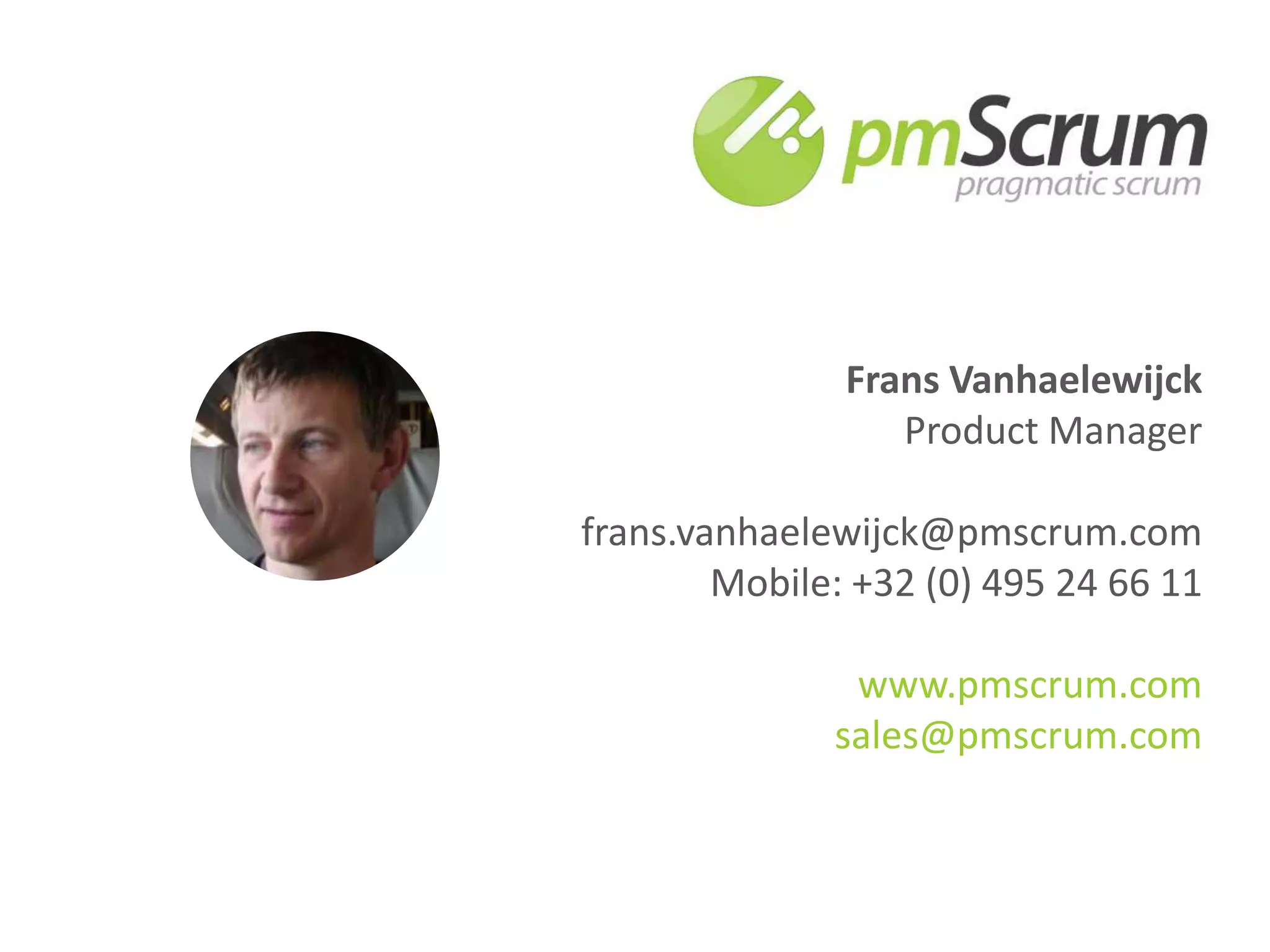 Turns input from stakeholders into a single list, called Product Backlog Prioritizes list based on business value, ROI or level of riskHow it works rolesThe “How” and “How Much”The “Process”The “What” Plans the Sprint during sprint planning meeting