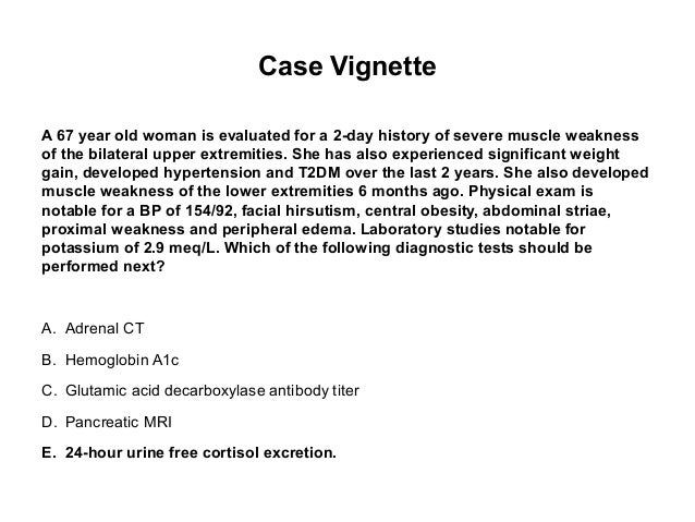 Case study 77 cushing syndrome answers picture