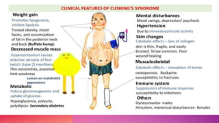 CUSHING SYNDROME AND A CLINICAL REVIEW . | PPT
