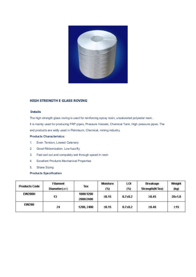 Fiberglass raw material version 3.0