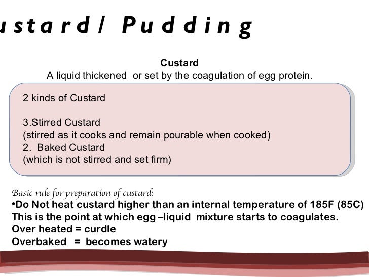 Custard pudding