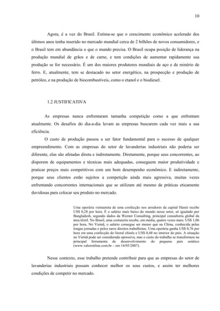 Custeio VariáVel Lavanderia Industrial