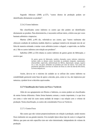 Custeio VariáVel Lavanderia Industrial