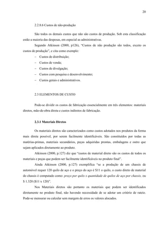 Custeio VariáVel Lavanderia Industrial