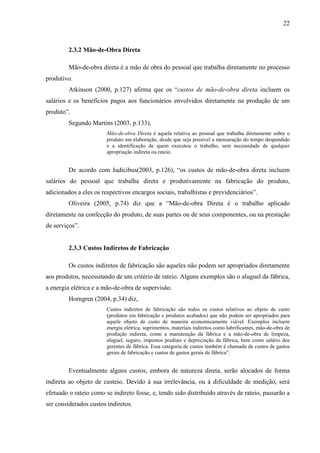 Custeio VariáVel Lavanderia Industrial