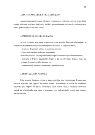 Custeio VariáVel Lavanderia Industrial