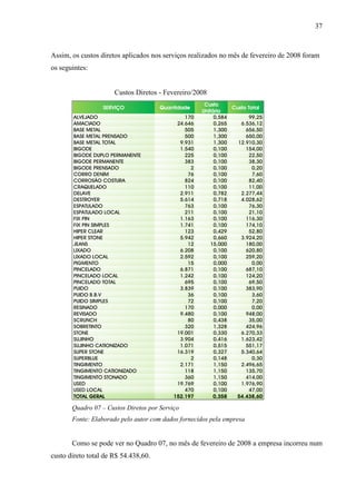 Custeio VariáVel Lavanderia Industrial