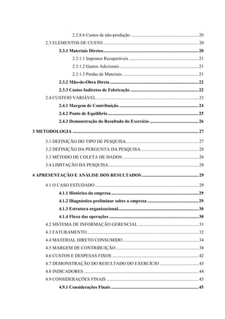 Custeio VariáVel Lavanderia Industrial
