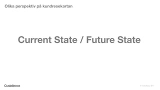 © Custellence 2017
Current State / Future State
Olika perspektiv på kundresekartan
 