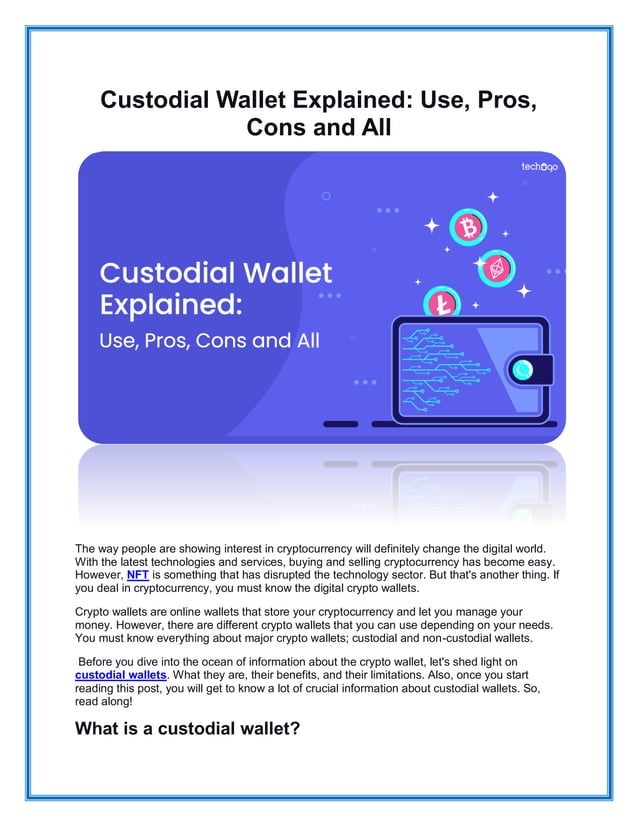 Custodial Wallet Explained Use, Pros, Cons and All.pdf
