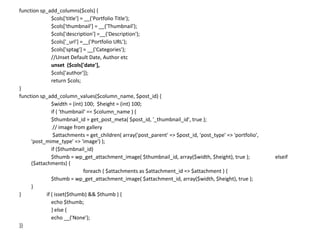 Custom Post Types and Meta Fields | PPT image.