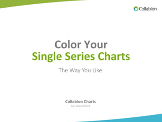  
	
  
Color	
  Your	
  
Single	
  Series	
  Charts	
  
	
  
	
  
Collabion	
  Charts	
  	
  
for	
  SharePoint	
  
The  Way  You  Like
 
