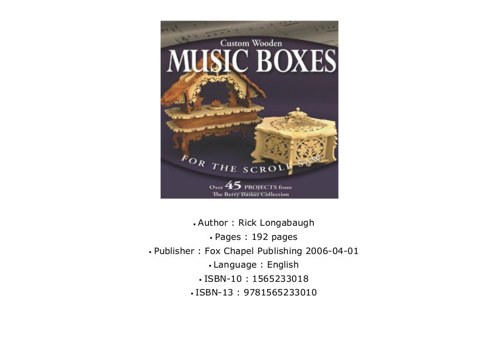 read online Custom Wooden Music Boxes for the Scroll Saw The Berry B…