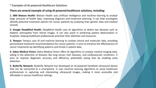 Custom AI-Powered Healthcare Solutions | PDF