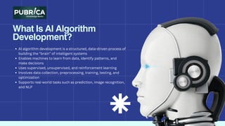 Custom AI Algorithm Development & Generative AI Solutions Pubrica.pdf