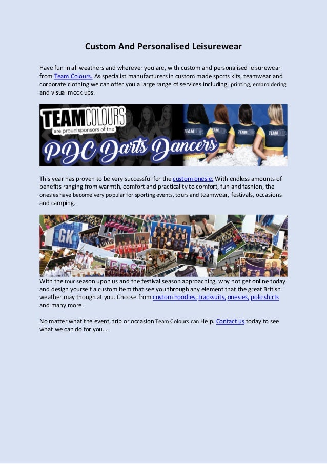 custom personalised tracksuits