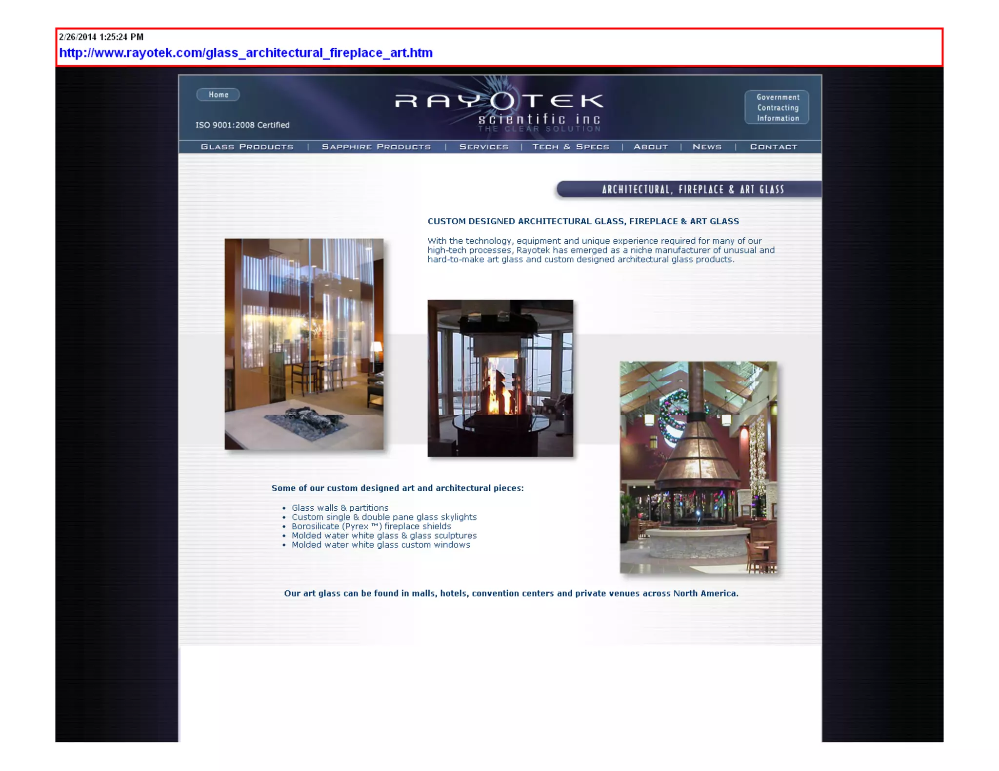 Custom architectural glass