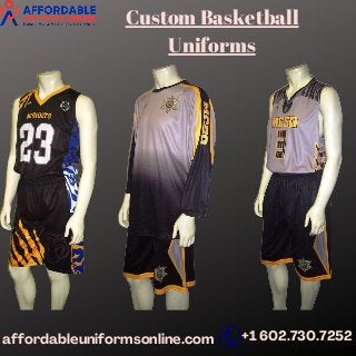 Custom Basketball
Uniforms
affordableuniformsonline.com +1 602.730.7252
 