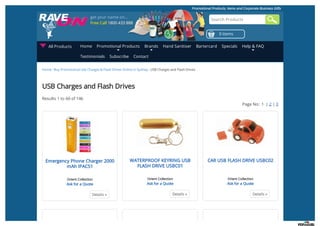 Custom Branded USB Chargers Buy Online in Sydney