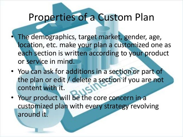 Custom business plans