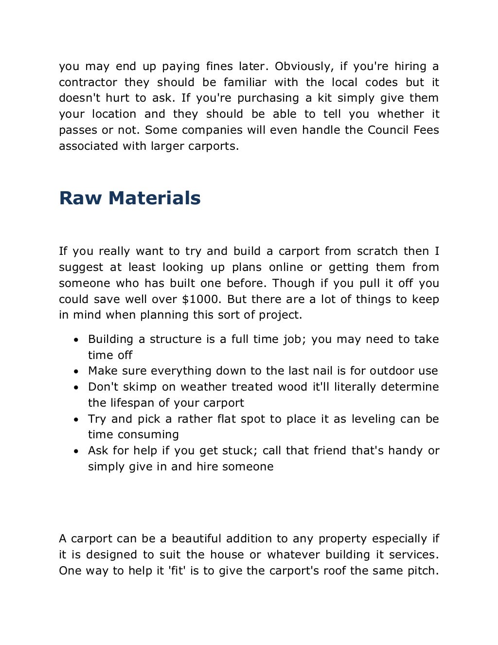 Custom Carports Construction Cost Brisbane Carport Guide