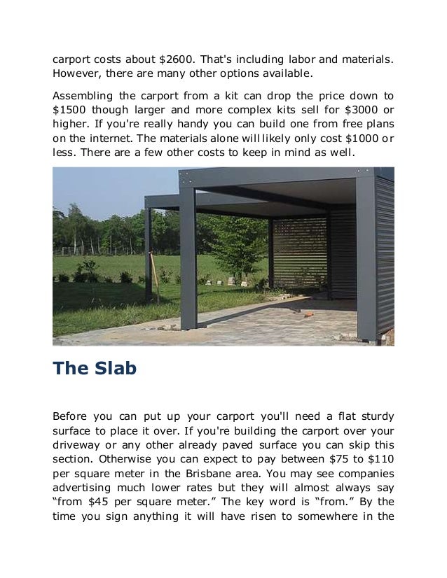 Custom Carports Construction Cost Brisbane Carport Guide.docx