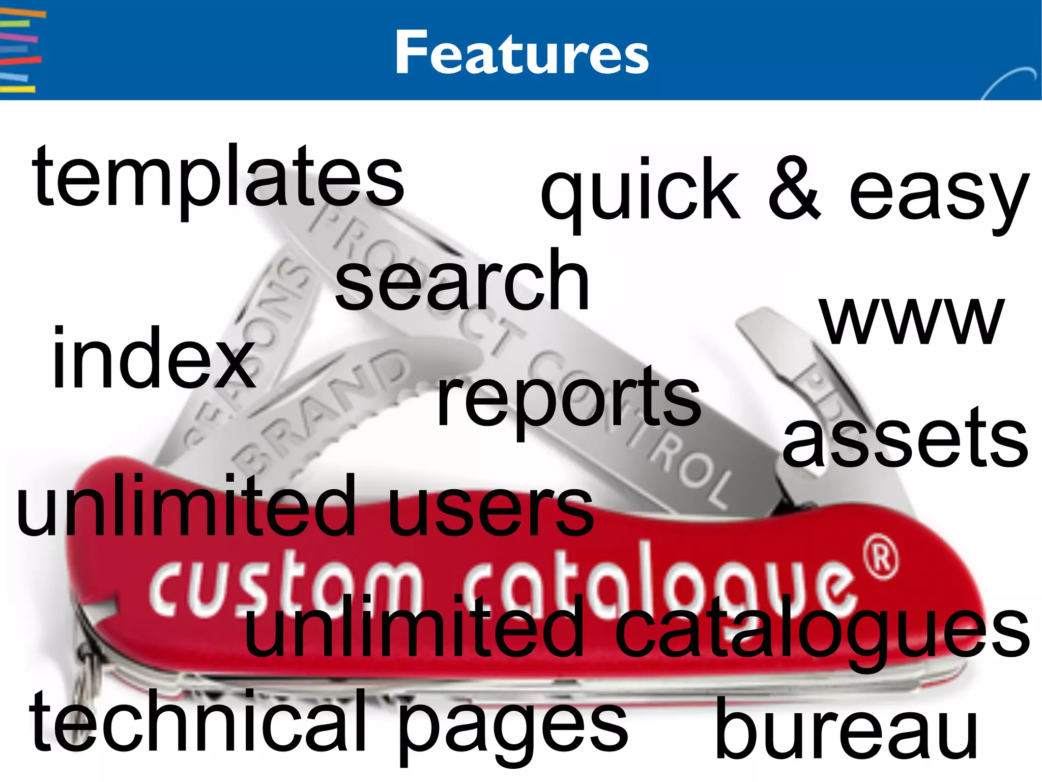 Custom Catalogue Catalogue Automation Tool PPT