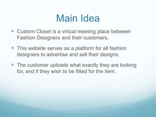 Custom Closet Presentation | PPTX