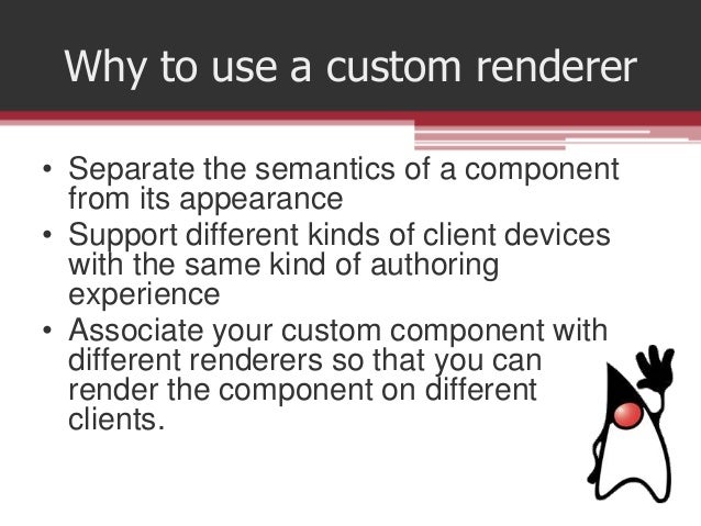 How to write custom component in jsf