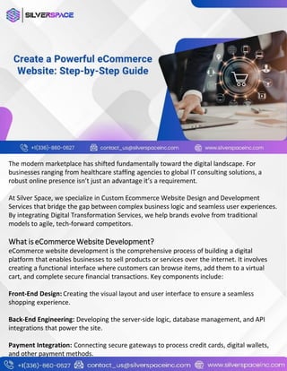 Custom Ecommerce Website Design and Development Services | PDF