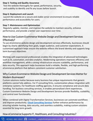 Custom Ecommerce Website Design and Development Services | PDF