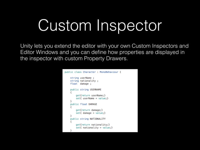Custom Editor Unity | PPT