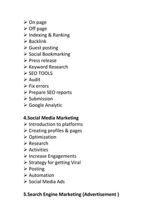 Digital marketing need | PDF