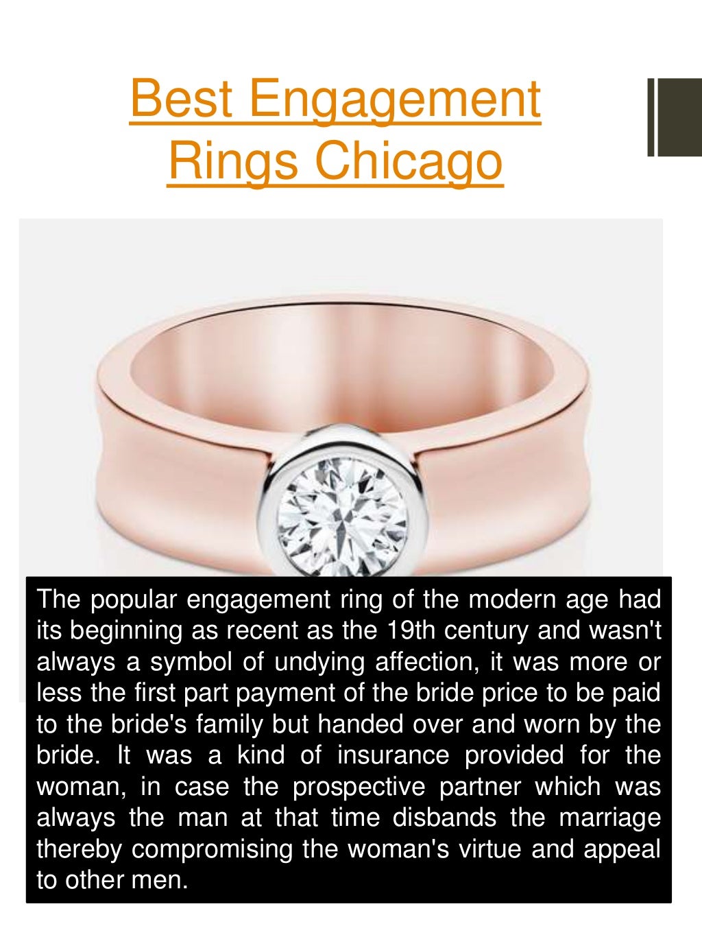 Custom engagement rings chicago