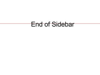 End of Sidebar 
