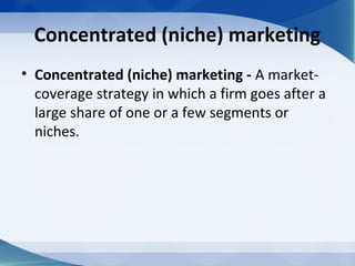 Customer driven marketing strategy
