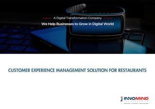 Customer Experience Management Solution for Restaurants