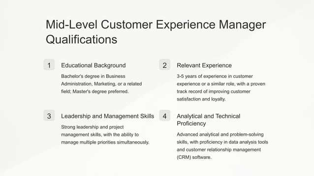 Customer Experience Manager Job Description Template PPT customer-experience-manager-job-description-template-ppt