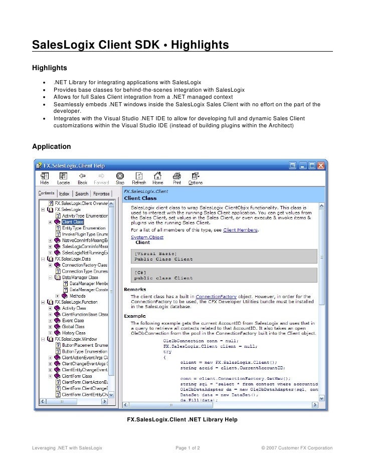 Customer FX Technical Reference Sheet